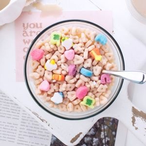 Cereal Bowl Candle with Metal Spoon